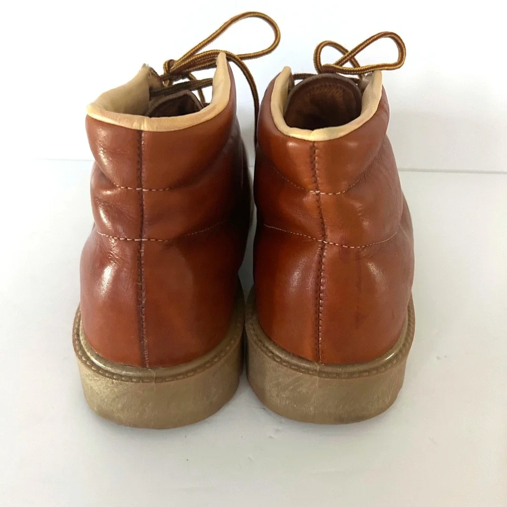VTG Weinbrenner Leather Chukka Boots Mens 13 W Brown Hiking Boy Scout Lug USA